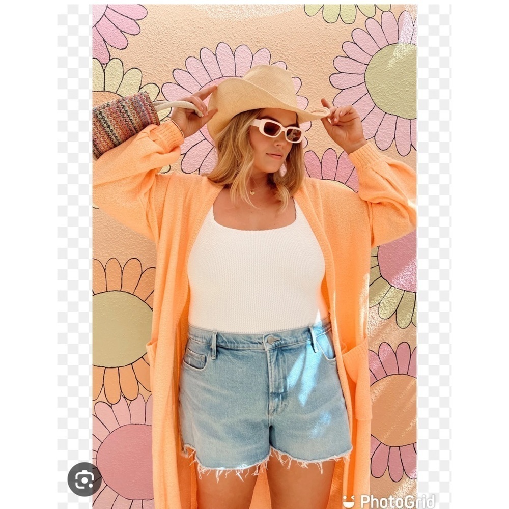 Show me your MuMu Sunset Long Cardi in Cantaloupe Knit